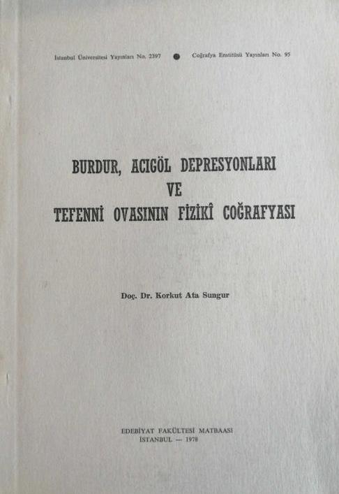 Burdur,%20Acıgöl%20Depresyonları%20ve%20Tefenni%20Ovasının%20Fiziki%20Coğrafyası