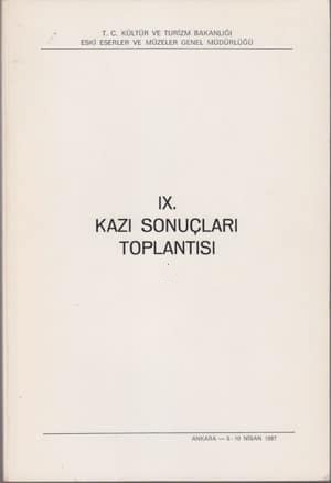 09/2.%20Kazı%20Sonuçları%20Toplantısı%20II.%20Cilt%20Ankara%206%20-%2010%20Nisan%201987