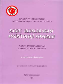 XXXIV.%20Uluslararası%20Assiriyoloji%20Kongresi%20-%20XXXIV%20International%20Assyriology%20Congress%206-10/VII/1987%20Istanbul