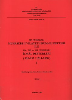 367%20Numaralı%20Muhasebe%20-%20i%20Vilayet%20-%20i%20Rum%20-%20İli%20Defteri%20(%20Cilt%201%20)%20ile%20114,%20390%20ve%20101%20Numaralı%20İcmal%20Defterleri%20(%20920%20-%20937%20/%201514%20-%201530%20)%20cilt%201,%20Karlı%20-%20ili,%20Agrıboz,%20Mora,%20Rodos%20ve%20Tırhala%20Livaları%20%20Dizin