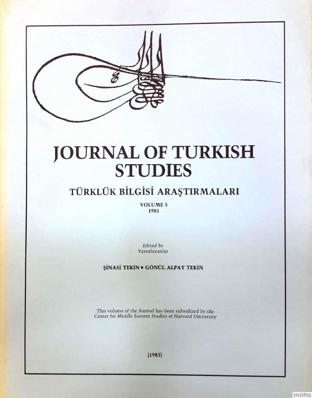 Journal%20of%20Turkish%20Studies%20:%20Türklük%20Bilgisi%20Araştırmaları%205.%20SAYI