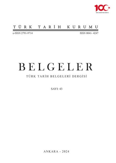 Türk Tarih Kurumu, Belgeler 43. Sayı, Kolektif