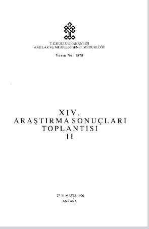 Kültür ve Turizm Bakanlığı Yayınları, 14. (XIV) Araştırma Sonuçları Toplantısı Cilt. 2, 27 - 31 Mayıs 1996 Ankara., Laurent Lelouch