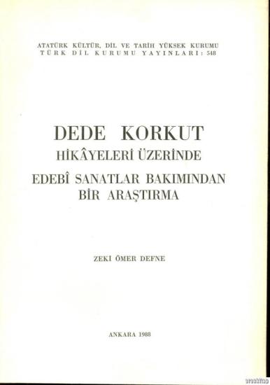 Atatürk Kültür Merkezi Yayınları, Dede Korkut Hikayeleri tesiri İle Teşekkül Eden Halk Hikayeleri, Mehmet Ekinci