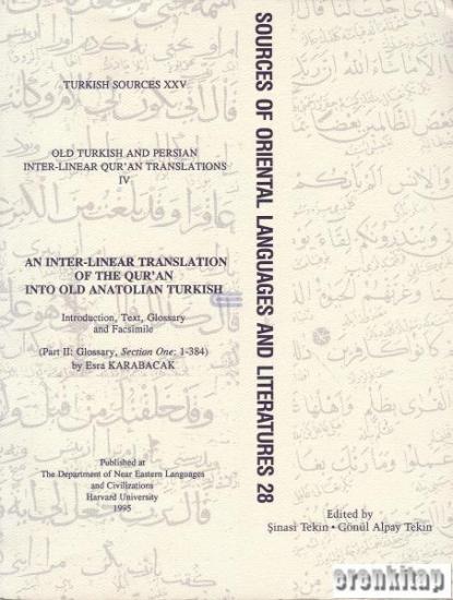 The Department of Near Eastern Languages & Civilizations Harvard University, Eski Anadolu Türkçesi Satır Arası Kur’an Tercümesi  1 - 384 : 4/1, Esra Karabacak