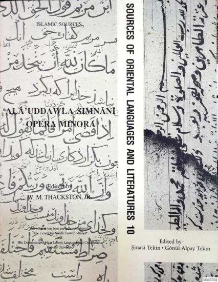 The Department of Near Eastern Languages & Civilizations Harvard University, Alâüddevle Simnânî : Opera minora : küçük eserleri, Ala’uddawla Simnani