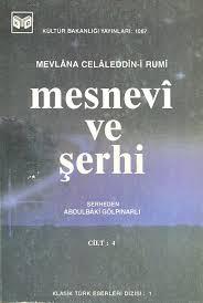 Kültür ve Turizm Bakanlığı Yayınları, Mesnevî ve Şerhi Cilt I, Mevlana Celaleddin-i Rumi