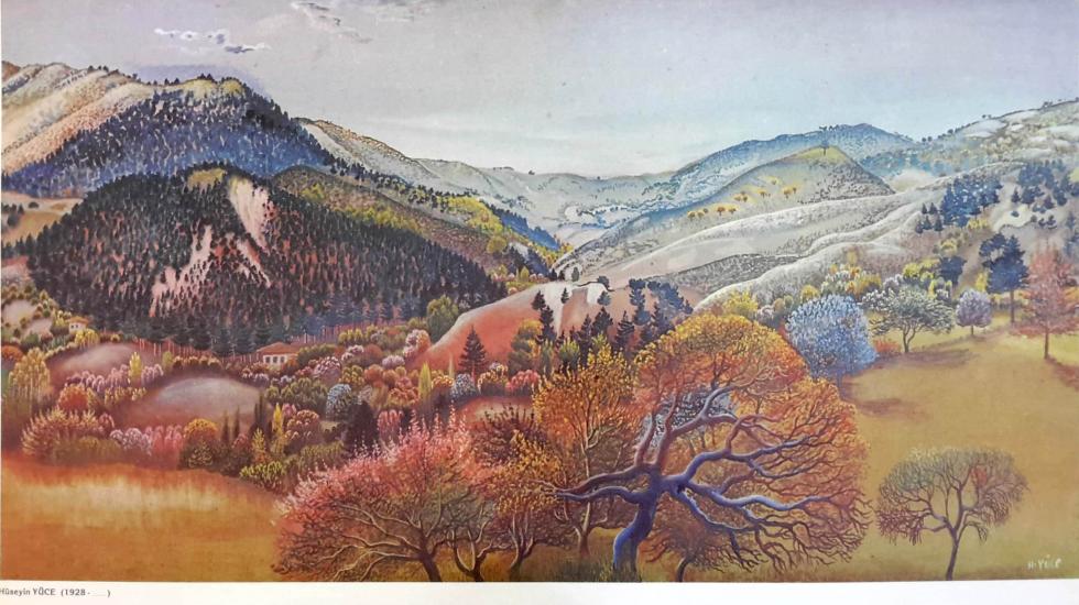 Kültür ve Turizm Bakanlığı Yayınları, Görünüm, Hüseyin Yüce ( 1928 - 2015 ) 35x50 cm.