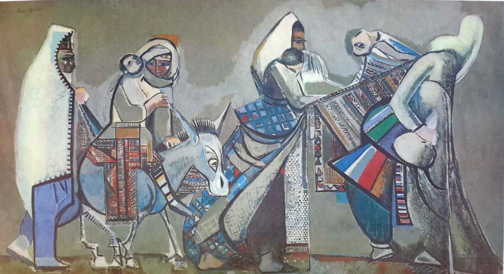 Kültür ve Turizm Bakanlığı Yayınları, Kervan, Eren Eyüboğlu ( 1913 - 1988 ) 35x50 cm.