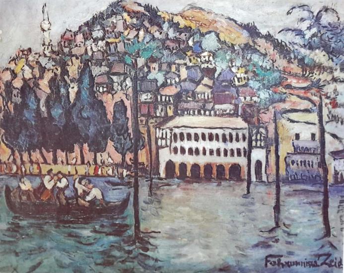 Kültür ve Turizm Bakanlığı Yayınları, Dalyan, Fahrünnisa Zeid ( 1903 - 1991 ) 35x50 cm.