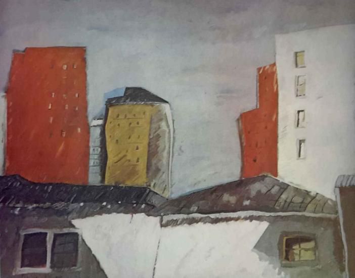 Kültür ve Turizm Bakanlığı Yayınları, Gecekondular, Fethi Arda ( 1936 - 1996 ) 50x70 cm.