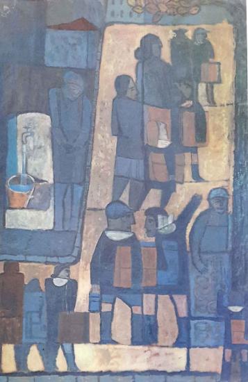 Kültür ve Turizm Bakanlığı Yayınları, Bayram Arabası, Dinçer Erimez ( 1933 - .... ) 50x70 cm.