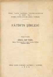 Türk Tarih Kurumu, Fatih’in Şiirleri Karton kapak, Kemal Edip Ünsel