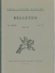 Türk Tarih Kurumu, Belleten : Sayı : 110-Yıl : 1964 Nisan : Cilt : 28, Kolektif