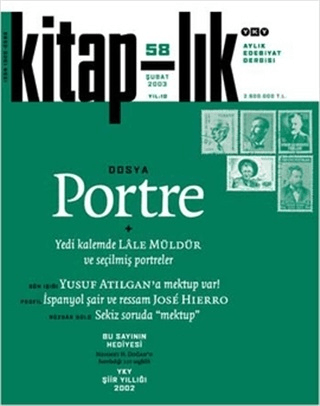 Yapı Kredi Yayınları, Kitap-lık Sayı: 58 Dosya: Portre + Yedi Kalemde Lale Müldür Hediyesi 2002 Şiir Yıllığı, Kolektif