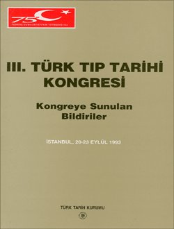 Türk Tarih Kurumu, Türk Tıp Tarihi Kongresi 3, Kolektif