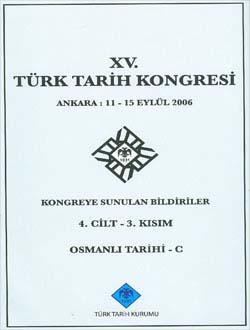 Türk Tarih Kurumu, Türk Tarih Kongresi 15/4-3. Osmanlı Tarihi, Kolektif