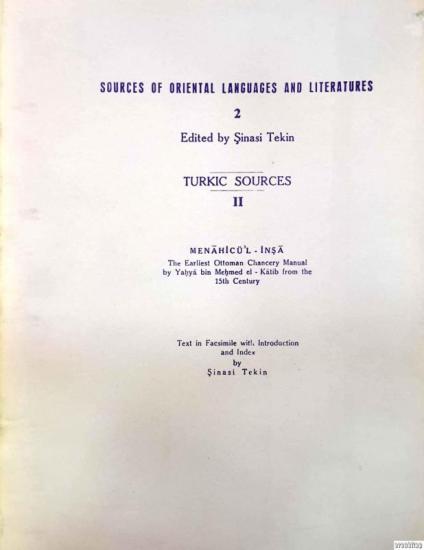 The Department of Near Eastern Languages & Civilizations Harvard University, Journal of Turkish Studies : Türklük Bilgisi Araştırmaları 2. SAYI, Şinasi Tekin , Gönül Alpay Tekin