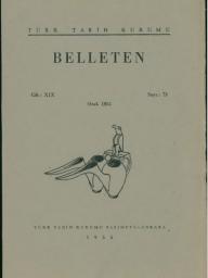 Türk Tarih Kurumu, Belleten : Sayı : 073-Yıl : 1955 Ocak : Cilt : 19, Kolektif