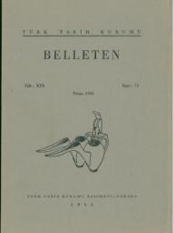 Türk Tarih Kurumu, Belleten : Sayı : 074-Yıl : 1955 Nisan : Cilt : 19, Kolektif