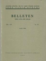 Türk Tarih Kurumu, Belleten : Sayı : 211-Yıl : 1990 Aralık : Cilt : 54, Kolektif