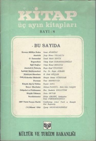 Kültür ve Turizm Bakanlığı Yayınları, Kitap Üç Ayın Kitapları Dergisi : Sayı : 8, Kolektif